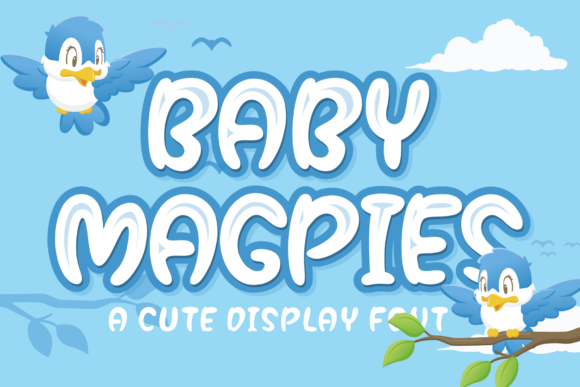 Baby Magpies: A Thick Lettered Font for Maker Projects