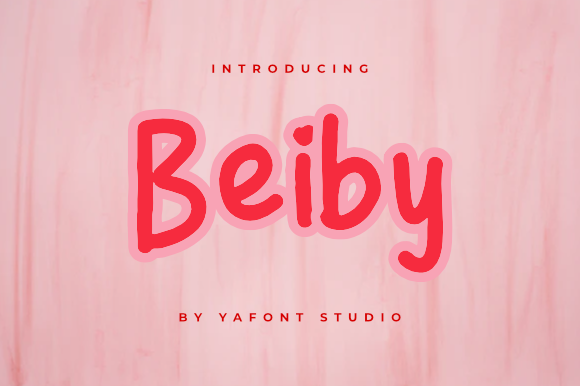 Beiby: A Whimsical Display Font for Makers and Sellers