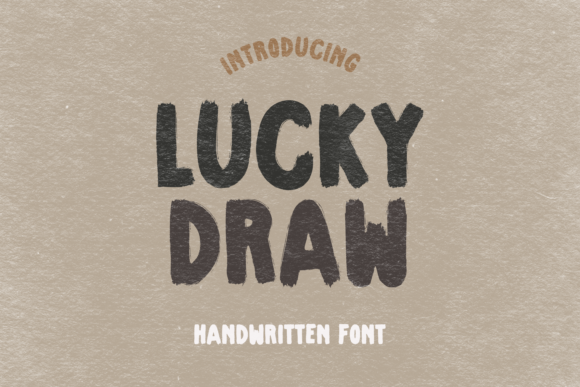 Craft Your Handmade Charm with the Lucky Draw Font