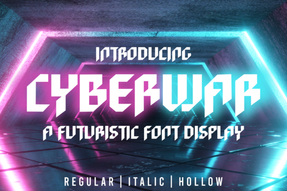 Cyberwar: A Futuristic Display Font for a Confident, Modern Brand