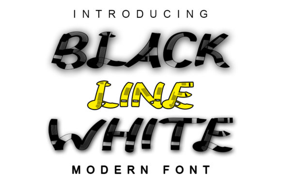 Embracing Space and Clarity with Black Line White Font