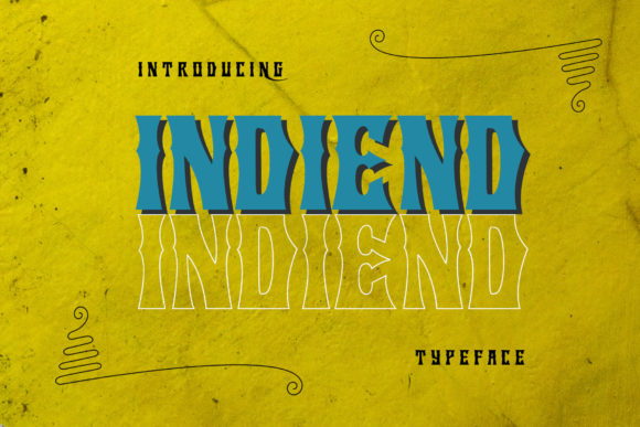 Indiend: A Display Font for Confident Editorial Design