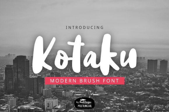 Kotaku Font: A Whimsical Display Font for Crafters