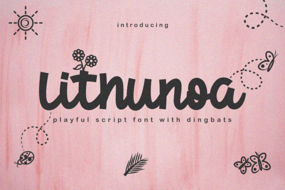 Lithunoa: A Creative Font for Makers and Product Labels
