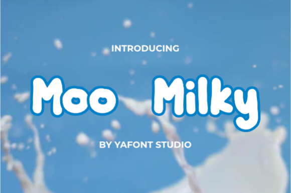 Moo Milky: A Fun and Approachable Display Font for Editorial Design