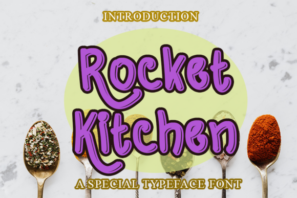 Rocket Kitchen Font: A Playful Display Typeface for Business Branding