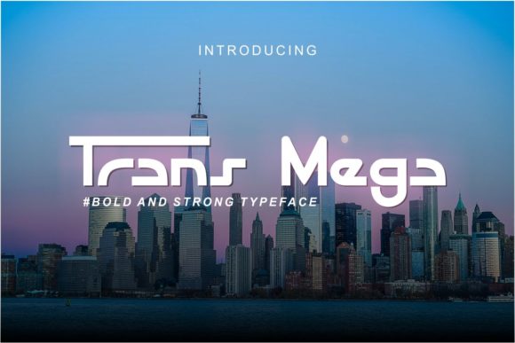 Trans Mega Font: Bold Typography for Your Craft Business