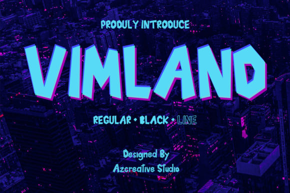 Vimland: A Bold Display Font for Standout Crafted Products