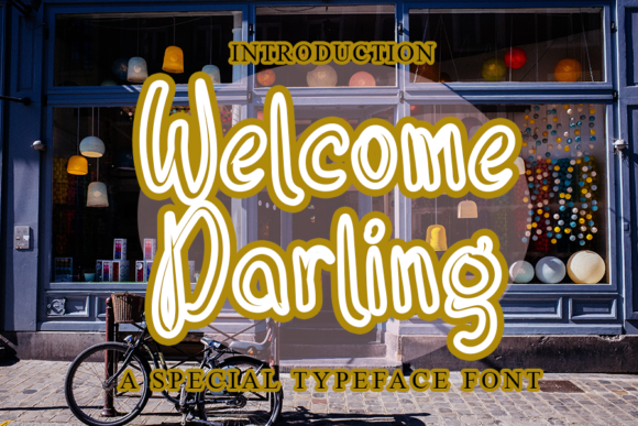 Welcome Darling Font: A Playful Display Typeface for Modern Creators